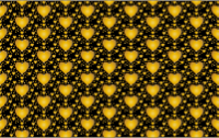 Seamless Gold Heart Pattern 4