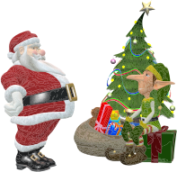 Santa Claus And Elf