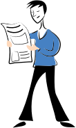 Man Reading Newspaper