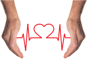 Cupping Hands Heart EKG