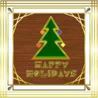 Art Deco Holiday Card