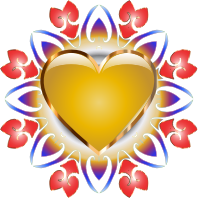 Abstract Heart Design No Background