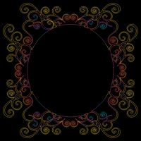 Prismatic Flourish Frame 9