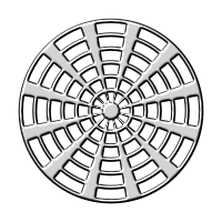 Radial design (silver)