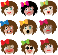 FEMALE EMTIONAL FACES