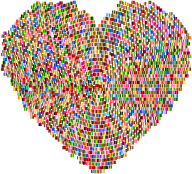 Chromatic Mosaic Heart