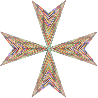 Vibrant Maltese Cross