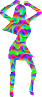 Colourful disco dancer 3