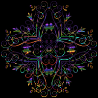 Flourishy Floral Design 11 Variation 3