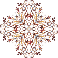 Flourishy Floral Design 11 Variation 4 No Background
