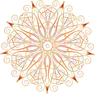 Flourishy Floral Design 16 Variation 4 No Background