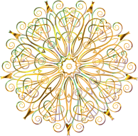 Flourishy Floral Design 16 Variation 5 No Background