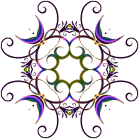 Flourishy Floral Design 18 No Background
