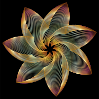Prismatic Flower Line Art 2