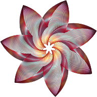 Prismatic Flower Line Art 4 No Background