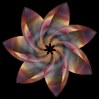 Prismatic Flower Line Art 5