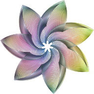 Prismatic Flower Line Art 7 No Background