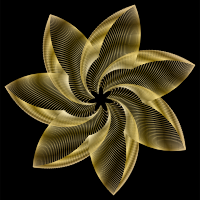 Prismatic Flower Line Art 10