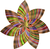 Colorful Flower Line Art 4