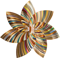 Colorful Flower Line Art 5