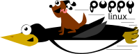 Puppy Linux Logo with Tux