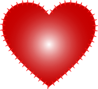 Heart EKG Rhythm Red