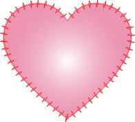 Heart EKG Rhythm Pink