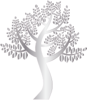Simple Silver Tree Without Background
