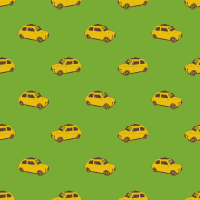 Fiat yellow-seamless pattern