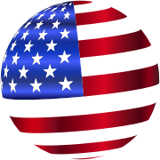 USA Flag Sphere Enhanced