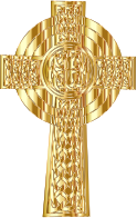 Golden Celtic Cross 2