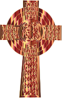 Golden Celtic Cross 3
