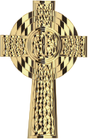 Golden Celtic Cross 4