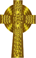 Golden Celtic Cross 6