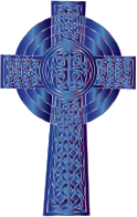 Sapphire Celtic Cross