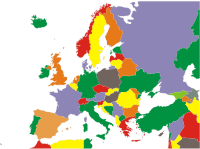 Political Map Of Europe Restored
