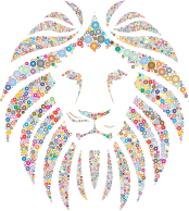 Colorful Lion Circles 2 No Background