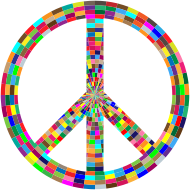 Prismatic Peace Sign