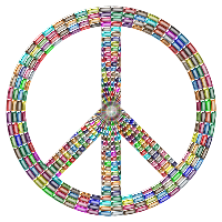 Prismatic Peace Sign Enhanced