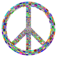 Prismatic Peace Sign Enhanced 2