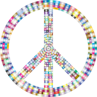 Prismatic Peace Sign 3