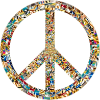 Prismatic Peace Sign 15 No Background