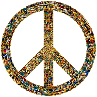 Prismatic Peace Sign 15 Enhanced No Background