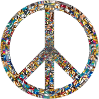 Prismatic Peace Sign 16 No Background