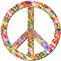 Prismatic Peace Sign 5 Enhanced