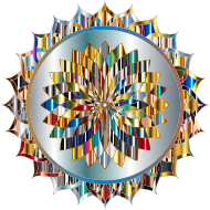 Prismatic Mandala Line Art 6