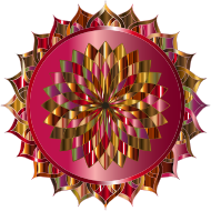 Prismatic Mandala Line Art 14