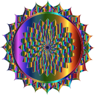 Prismatic Mandala Line Art 17