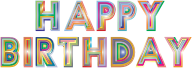 Happy Birthday Typography 2