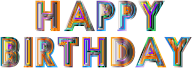 Happy Birthday Typography 4